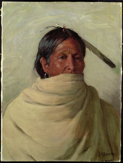 Seisova hirvi-Taos (öljy kankaalle) tekijältä Joseph Henry Sharp