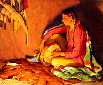 Rumpali Firelightissa tekijältä Joseph Henry Sharp