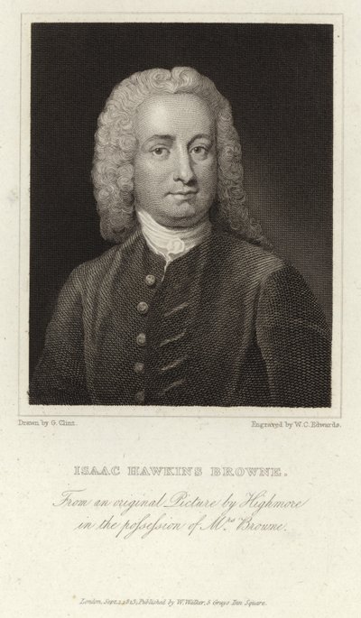 Isaac Hawkins Browne - englantilainen kirjailija ja poliitikko (1705 - 1760) tekijältä Joseph Highmore