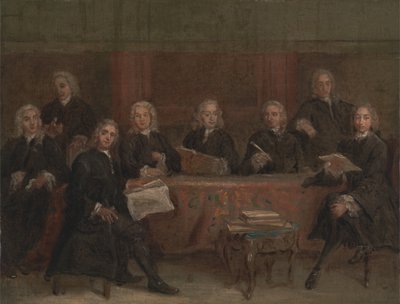 Tutkimus ryhmämuotokuvaa varten, vuosina 1729–1730. tekijältä Joseph Highmore
