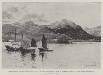 Venäjän viimeisin kysyntä Kiinassa, Shan Hai Kwan, takavarikoitu tarkoituksena yhdistää Peking Manchurian rautatielle tekijältä Joseph Holland Tringham