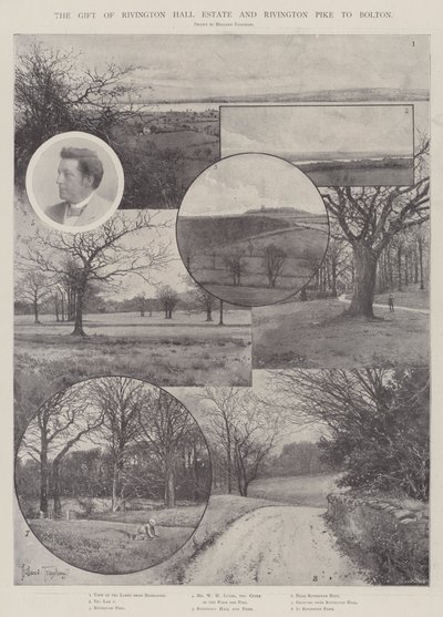 Rivington Hall Estaten ja Rivington Piken lahja Boltonille tekijältä Joseph Holland Tringham