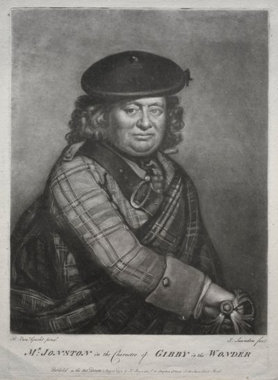 Alexander Jonston Gibbyn roolissa elokuvassa The Wonder, 1774. tekijältä Joseph I Saunders