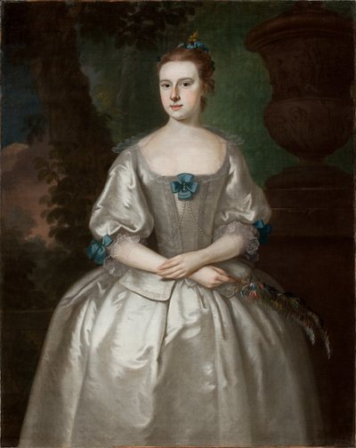 Hannah Babcock Boursin muotokuva, 1759 (katso pari kohdasta 183416) tekijältä Joseph Jonathan Blackburn