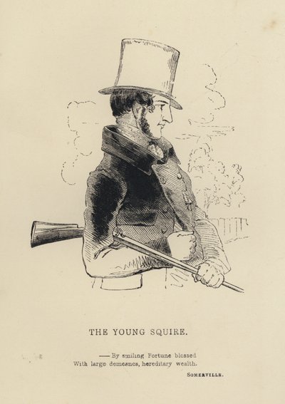 Kenny Meadows: The Young Squire (kaiverrus) tekijältä Joseph Kenny (after) Meadows
