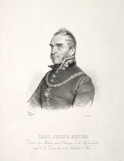 Tohtori Karl Joseph Meyerin muotokuva, 1844. tekijältä Joseph Kriehuber