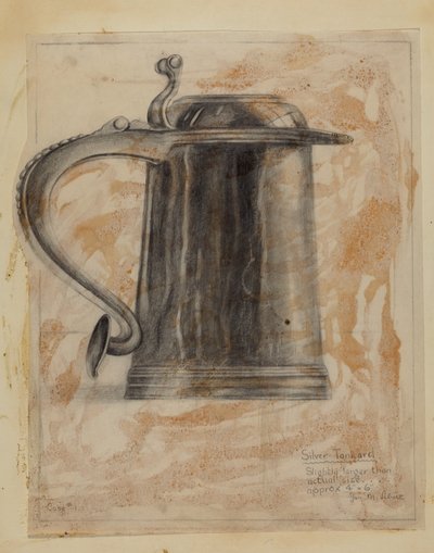 Hopeinen Tankard tekijältä Joseph Leboit
