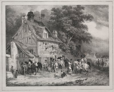 Albumi vuodelta 1829: Souvenir of Normandy, 1828. tekijältä Joseph Louis Hippolyte Bellange