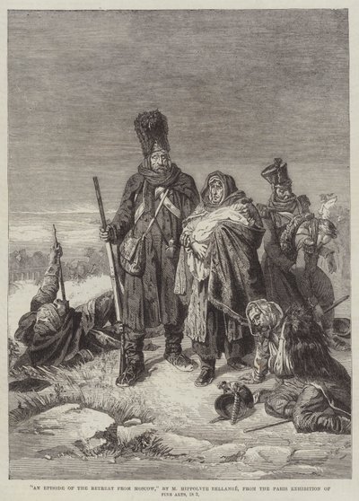 Episodi vetäytymisestä Moskovasta tekijältä Joseph Louis Hippolyte Bellange