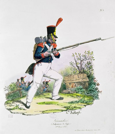 Grenadieri vartija tekijältä Joseph Louis Hippolyte Bellange