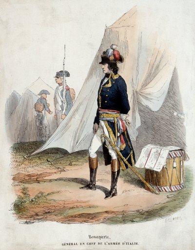 Italian armeen päällikön Bonaparten (1769-1821) muotokuva tekijältä Joseph Louis Hippolyte Bellange