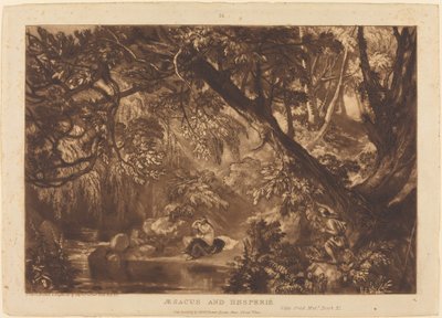 Aesacus ja Hesperie tekijältä Joseph Mallord William Turner