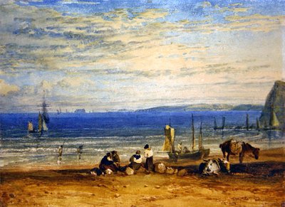 Babbacombe Bay (akvarelli paperille) tekijältä Joseph Mallord William Turner