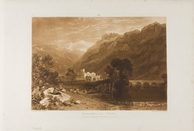 Bonneville, levy 64 Liber Studiorumilta tekijältä Joseph Mallord William Turner