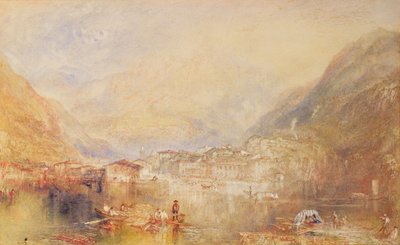 Brunnen Luzernjärveltä, 1845 tekijältä Joseph Mallord William Turner