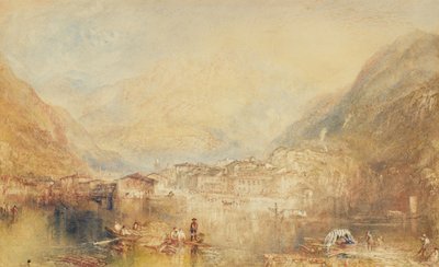 Brunnen Luzernjärveltä, 1845 tekijältä Joseph Mallord William Turner
