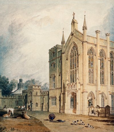 Cassiobury, länsirintama, n. 1807 tekijältä Joseph Mallord William Turner