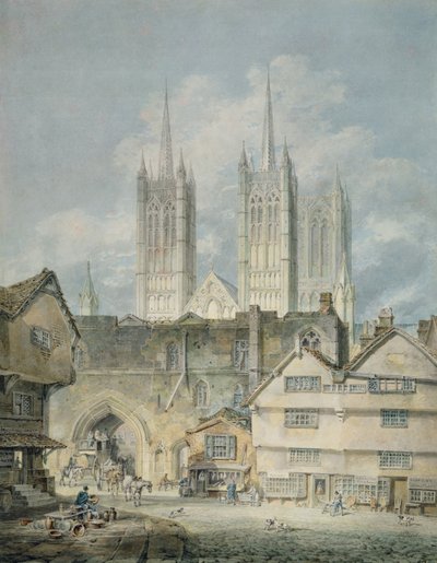 Katedraalikirkko Lincolnissa, 1795 tekijältä Joseph Mallord William Turner
