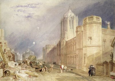 Christ Church, Oxford (wc paperilla) tekijältä Joseph Mallord William Turner
