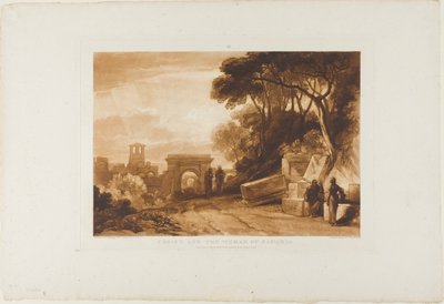 Crist i la dona de Samaria, làmina 71 de Liber Studiorumfinnish tekijältä Joseph Mallord William Turner