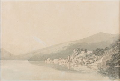 Villa Giulian luostari, Comojärvi, päivämäärä tuntematon (akvarelli paperille). tekijältä Joseph Mallord William Turner