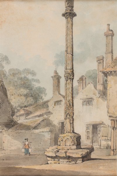 Maalaisristi, noin 1850 (vesiväri paperille). tekijältä Joseph Mallord William Turner
