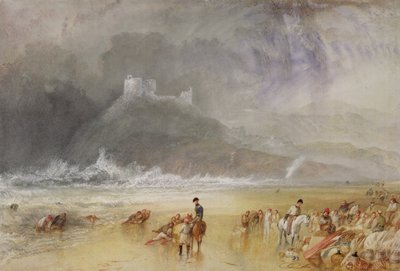Cricciethin linna, Pohjois-Wales, noin 1835 tekijältä Joseph Mallord William Turner