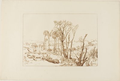 Crowhurst, levy 76 Liber Studiorum -julkaisusta. tekijältä Joseph Mallord William Turner