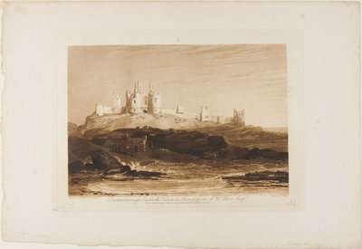 Dunstanborough Castle, levy 14 Liber Studiorumilta tekijältä Joseph Mallord William Turner
