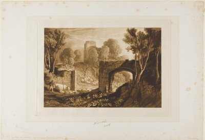 East Gate, Winchelsea, levy 67 Liber Studiorumilta tekijältä Joseph Mallord William Turner