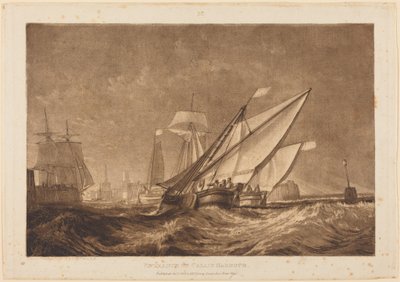 Calais’n sataman sisäänkäynti tekijältä Joseph Mallord William Turner