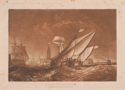Calais’n sataman sisäänkäynti tekijältä Joseph Mallord William Turner