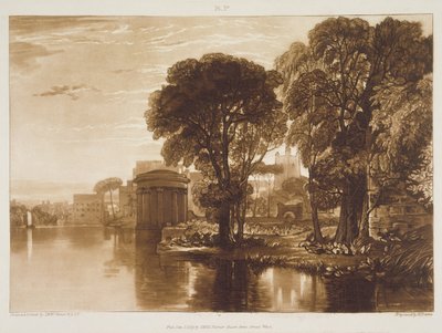 F.63.I Isleworth, "Liber Studiorumista", kaiverrus Henry Dawe, 1819 tekijältä Joseph Mallord William Turner