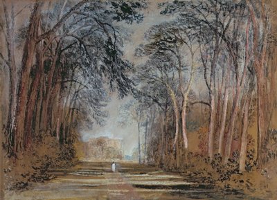 Farnley Avenue, Farnley Hall, Yorkshire (lyijykynä, liitu, akvarelli, guassi ja vesi) tekijältä Joseph Mallord William Turner