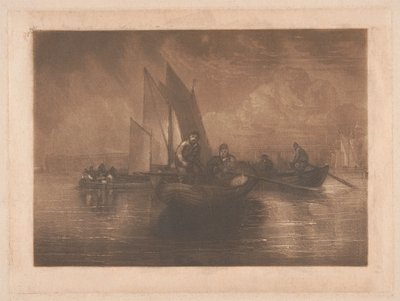 Kampelankalastus, Battersea tekijältä Joseph Mallord William Turner