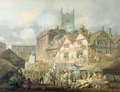 High Green, Queen Square, Wolverhampton, 1795 tekijältä Joseph Mallord William Turner