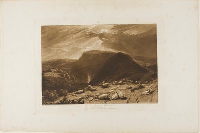 Hind Head Hill, levy 25 Liber Studiorumilta tekijältä Joseph Mallord William Turner