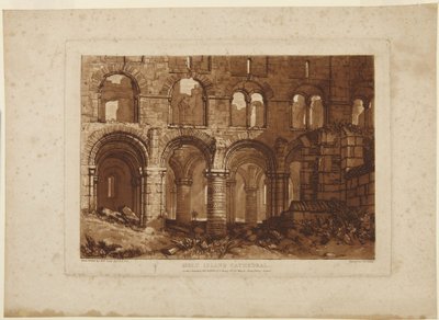 Holy Islandin katedraali tekijältä Joseph Mallord William Turner