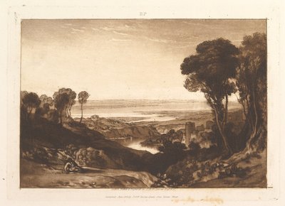 Severnin ja Wye Liber Studiorumin risteys, osa VI, levy 28, kesäkuu 1811. tekijältä Joseph Mallord William Turner