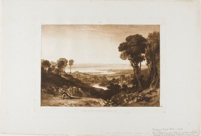 Severnin ja Wyen risteys, levy 28 Liber Studiorumilta tekijältä Joseph Mallord William Turner