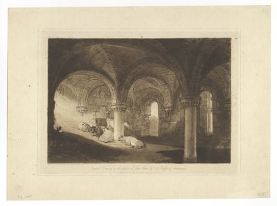 Kirkstall Abbey Crypt tekijältä Joseph Mallord William Turner