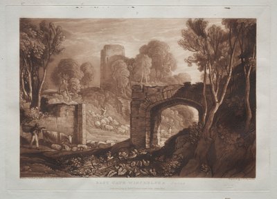 Liber Studiorum: East Gate, Winchelsea, Sussex. tekijältä Joseph Mallord William Turner