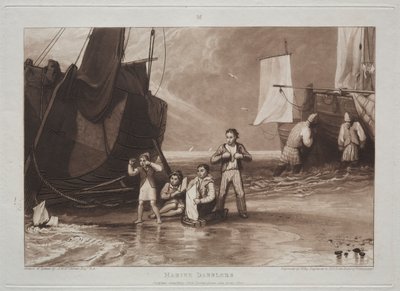 Oppikirja: Marine Dabblers tekijältä Joseph Mallord William Turner