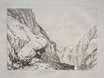 Oppikirja: Mt. St. Gotthard tekijältä Joseph Mallord William Turner