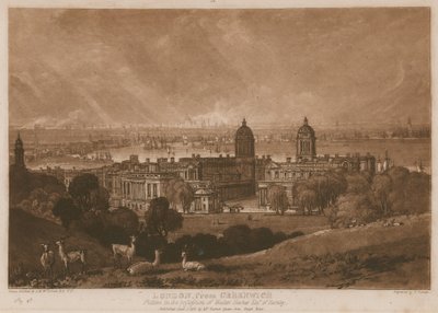Lontoo Greenwichistä; tekijältä Joseph Mallord William Turner