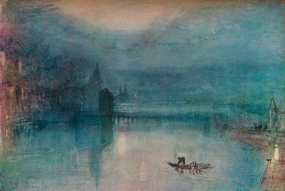 Luzern - Ilta, c1842, 1946. tekijältä Joseph Mallord William Turner