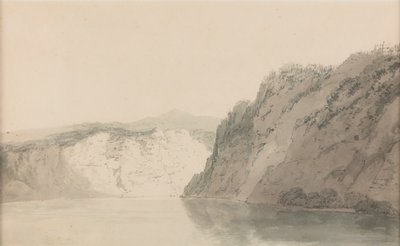 Lucerne [tai Lucerne near Altdorf], päivämäärä tuntematon (vesiväri paperille). tekijältä Joseph Mallord William Turner