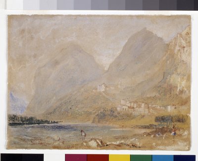 Martinswand, lähellä Innsbruckia (akvarelli ja guassi harmaalle paperille) tekijältä Joseph Mallord William Turner