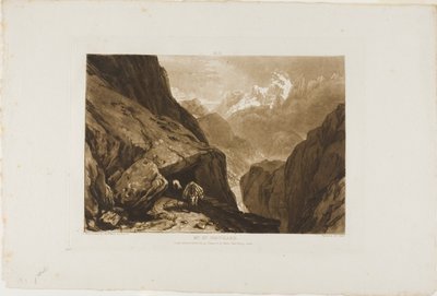 Mount Saint Gothard, levy 9 Liber Studiorumilta tekijältä Joseph Mallord William Turner