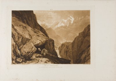 Mount Saint Gothard, levy 9 Liber Studiorumilta tekijältä Joseph Mallord William Turner